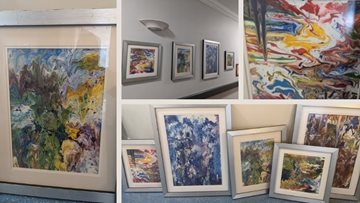 Manchester care home displays mini art gallery